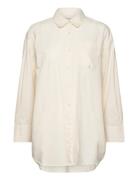 Avalon Shirt Poplin Beige Moshi Moshi Mind