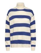 Eco Wool Stripe Kally Sweater Blue Mads Nørgaard