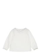 Contrast Detail T-Shirt White Mango