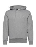 Tipped Hooded Sweatsh Grey Fred Perry