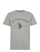 Uspa T-Shirt Archibald Men Grey U.S. Polo Assn.