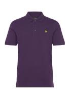 Plain Polo Shirt Purple Lyle & Scott