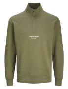 Jorvesterbro Sweat Quarter Zip Noos Jnr Green Jack & J S