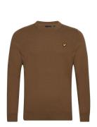 Cotton Merino Crew Neck Jumper Brown Lyle & Scott