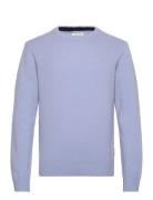 Cfkarl Lambswool Crew Neck Kni Blue Casual Friday