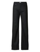 Slfvera-Alice Hw Wide Jeans Black Selected Femme