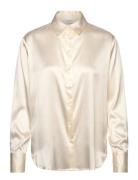 Jade Silk Shirt Cream Rosemunde