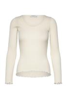 Baybay Long Sleeve Tee Cream Rosemunde