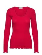 Baybay Long Sleeve Tee Red Rosemunde