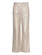 Daphne Straight Leg Metallic Pants Grey Malina