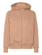 Shield Zip Hoodie Beige GANT