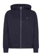 Shield Zip Hoodie Navy GANT