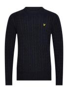 Cable Crew Neck Jumper Black Lyle & Scott