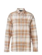 Edith Organic Cotton Flannel Check Shirt Brown Lexington Clothing