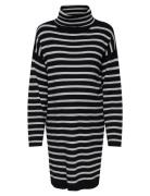 Olmtalio Ls Stripe Rollneck Dress Knt Navy Only Maternity