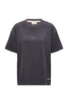 Akvillads Corduroy S/S Tee Navy Anerkjendt