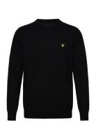 Cotton Crew Neck Jumper Black Lyle & Scott