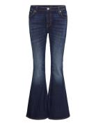 Low Flared Jeans Navy Weekday