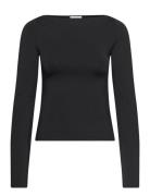 Boatneck Long Sleeve Black Weekday