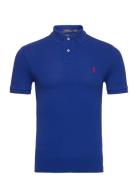 Slim Fit Mesh Polo Shirt Blue Polo Ralph Lauren