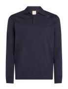 Liquid Touch Slim Ls Polo Navy Calvin Klein