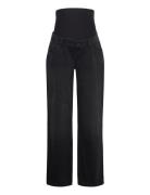 Vmmtess Wide Bl Jeans Noos Black Vero Moda Maternity