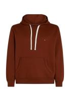 Ess Seasonal Fleece Hoody Brown Tommy Hilfiger