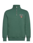 Graphic Half Zip Green GANT