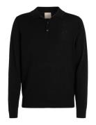 Merino Rws Polo Sweater Black Calvin Klein