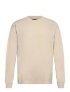 Cotton Jersey Dye Frode Tee Ls Beige Mads Nørgaard