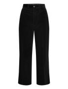 Corduroy Wide-Leg Cropped Pant Black Polo Ralph Lauren