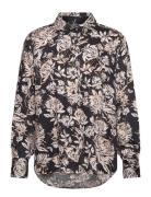 Cwrenee Peonies - Shirt Black Claire Woman