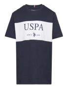 Cut And Sew College Uspa Ss T-Shirt Navy U.S. Polo Assn.