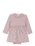 Dress Ls Aop Pink Minymo