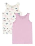 Nmftank Top 2P Jet Stream Butterfly Noos Pink Name It