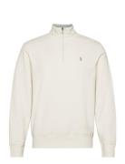 Luxury Jersey Quarter-Zip Pullover White Polo Ralph Lauren