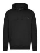 Loopback Embroidered Hoodie Black Lyle & Scott