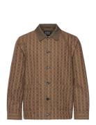 Cotton-Blend Jacquard Jacket Brown Scotch & Soda