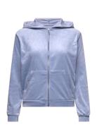 Velour Hoodie Jacket Blue Hunkemöller