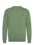 Cotton Crew Neck Jumper Green Lyle & Scott