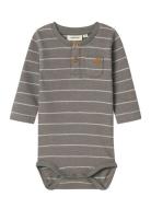 Nbmsalim Ls Slim Body Lil Grey Lil'Atelier