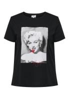 Carnewmarilyn Ss Reg Tee Lcs Jrs Black ONLY Carmakoma