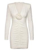 Lace Mini V-Neck Dress Cream ROTATE Birger Christensen