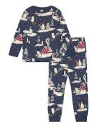 Pyjama Winter Fun Navy Lindex