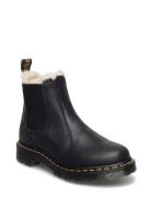 2976 Leonore Black Burnished Wyoming Black Dr. Martens