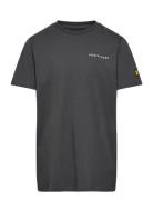 Script Embroidered T-Shirt Grey Lyle & Scott