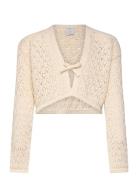 Cardigan Knitted Bolero Beige Lindex