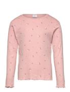 Top L S Pointelle Aop Pink Lindex