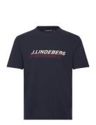 Parcy Logo Tee Navy J. Lindeberg