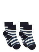 2-Pack Classic Striped Socks Navy FUB